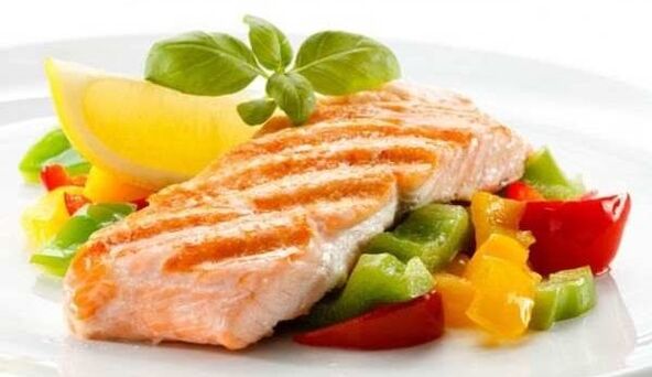 Pescado y verduras en la dieta de Dukan